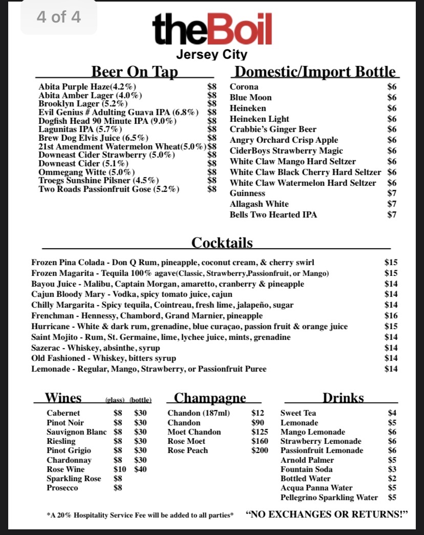 Menu Theboil Jersey City-7